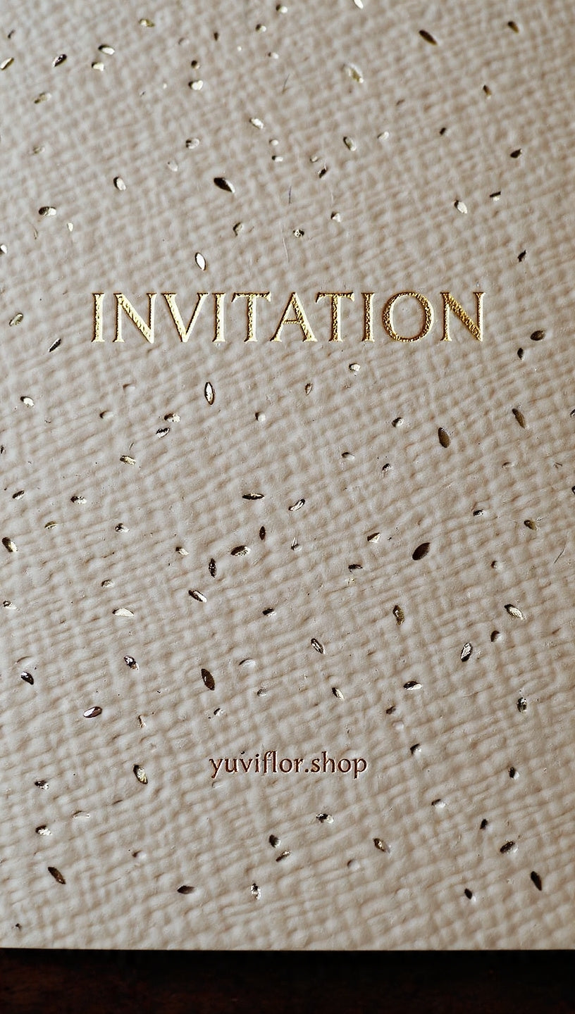 Royal Seed Card - Plantable Wedding Invitation Pack of 50