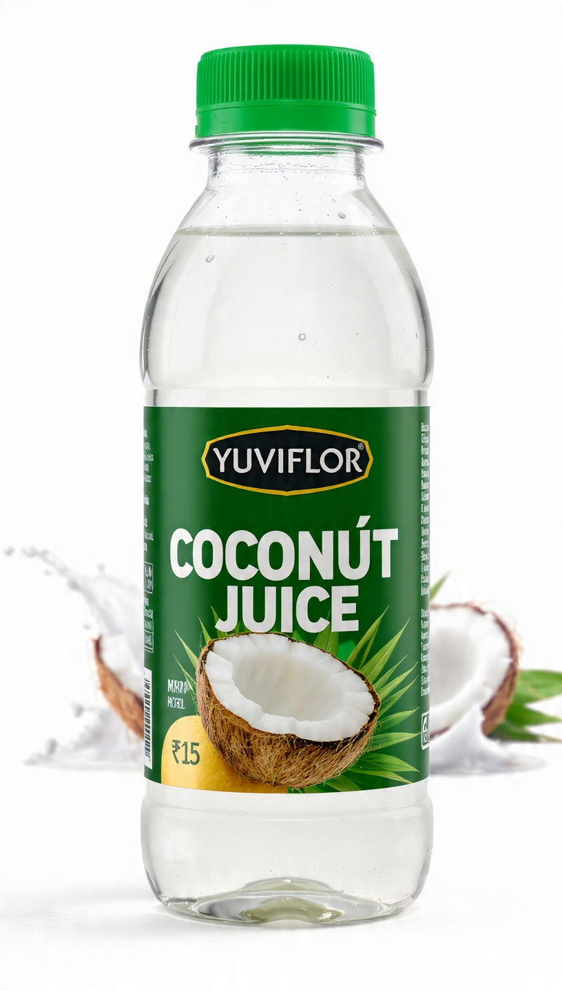 Yuviflor Coconut Juice - 100ml-MRP ₹15|200ml-MRP ₹49|500ml-MRP ₹79|1ltr-MRP ₹99