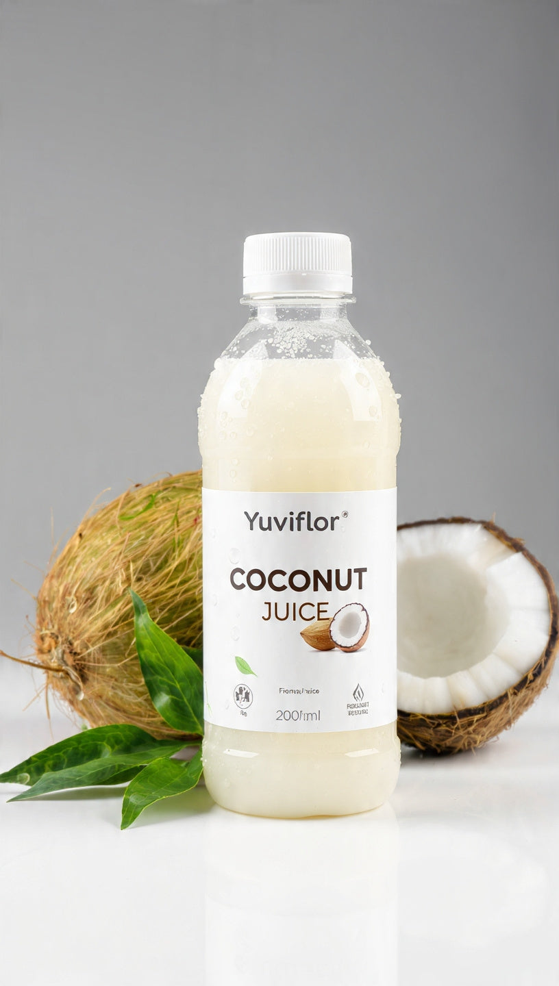 Yuviflor Coconut Juice - 100ml-MRP ₹15|200ml-MRP ₹49|500ml-MRP ₹79|1ltr-MRP ₹99