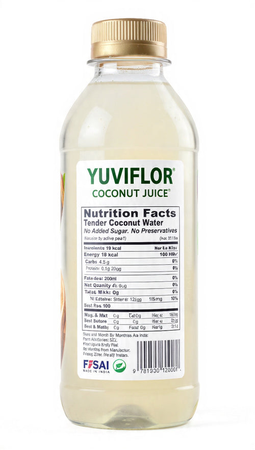 Yuviflor Coconut Juice - 100ml-MRP ₹15|200ml-MRP ₹49|500ml-MRP ₹79|1ltr-MRP ₹99