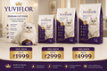 Yuviflor Premium Persian Cat Food - Vet Recommended Formula | Reduces Tear Stains & Hairball | 1kg -5kg Pack